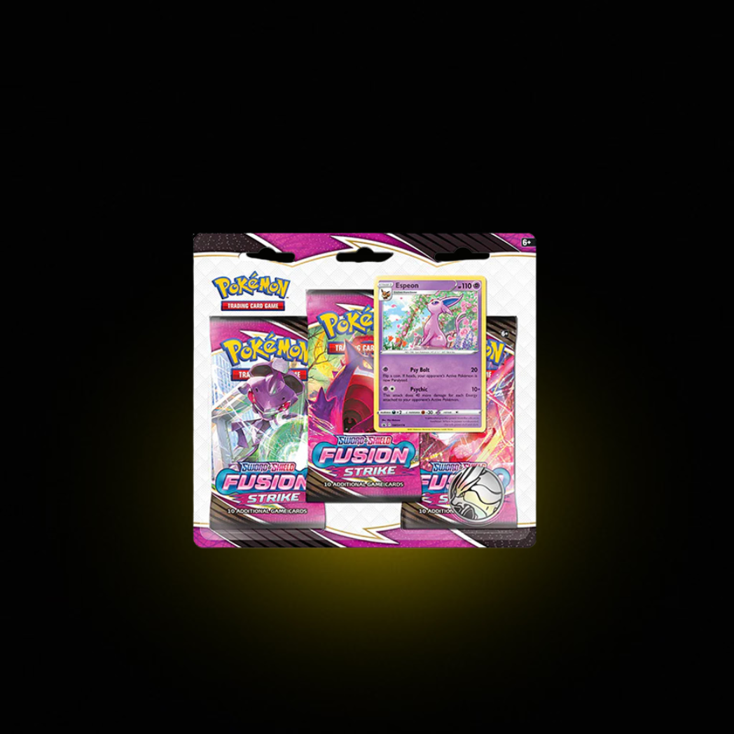 Pokémon TCG: Fusion Strike Three Booster Blister- Rip & Ship