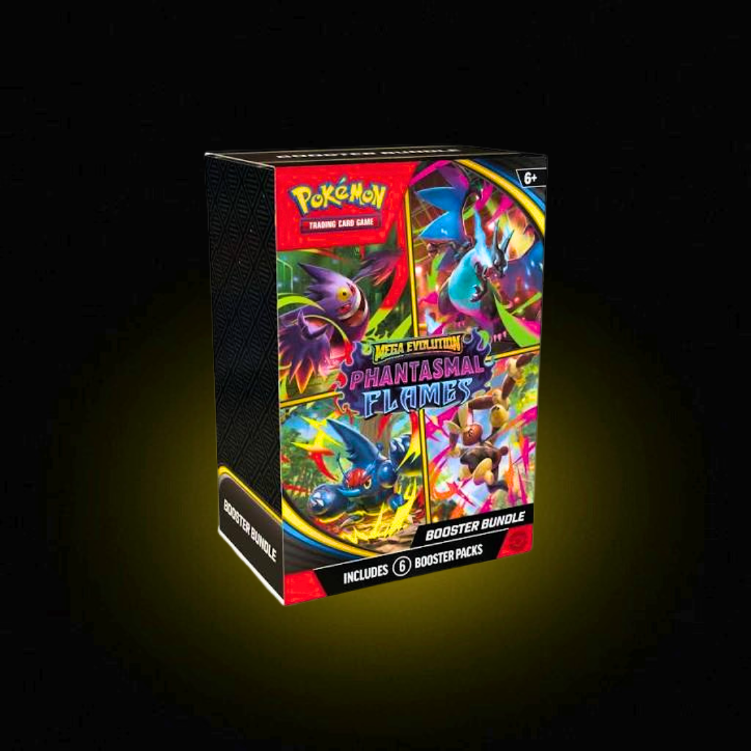 mega evolution phantasmal flames booster display box Pokémon TCG: Mega Evolutions Phantasmal Flames Booster Bundle –  Collectibles Corner