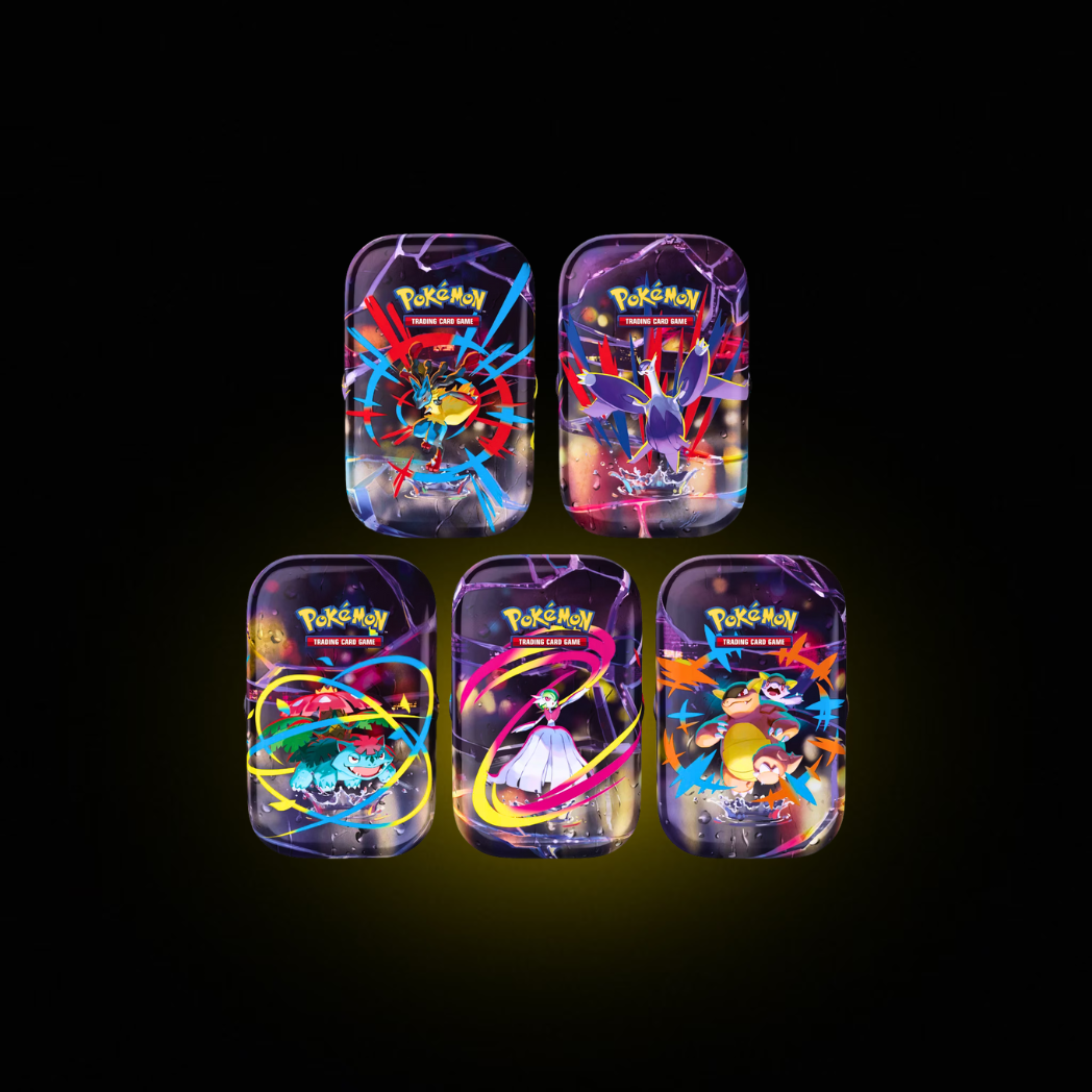 pokémon trading card game mega heroes mini tin Pokémon TCG: Mega Heroes Mini Tins- Rip & Ship – Collectibles Corner